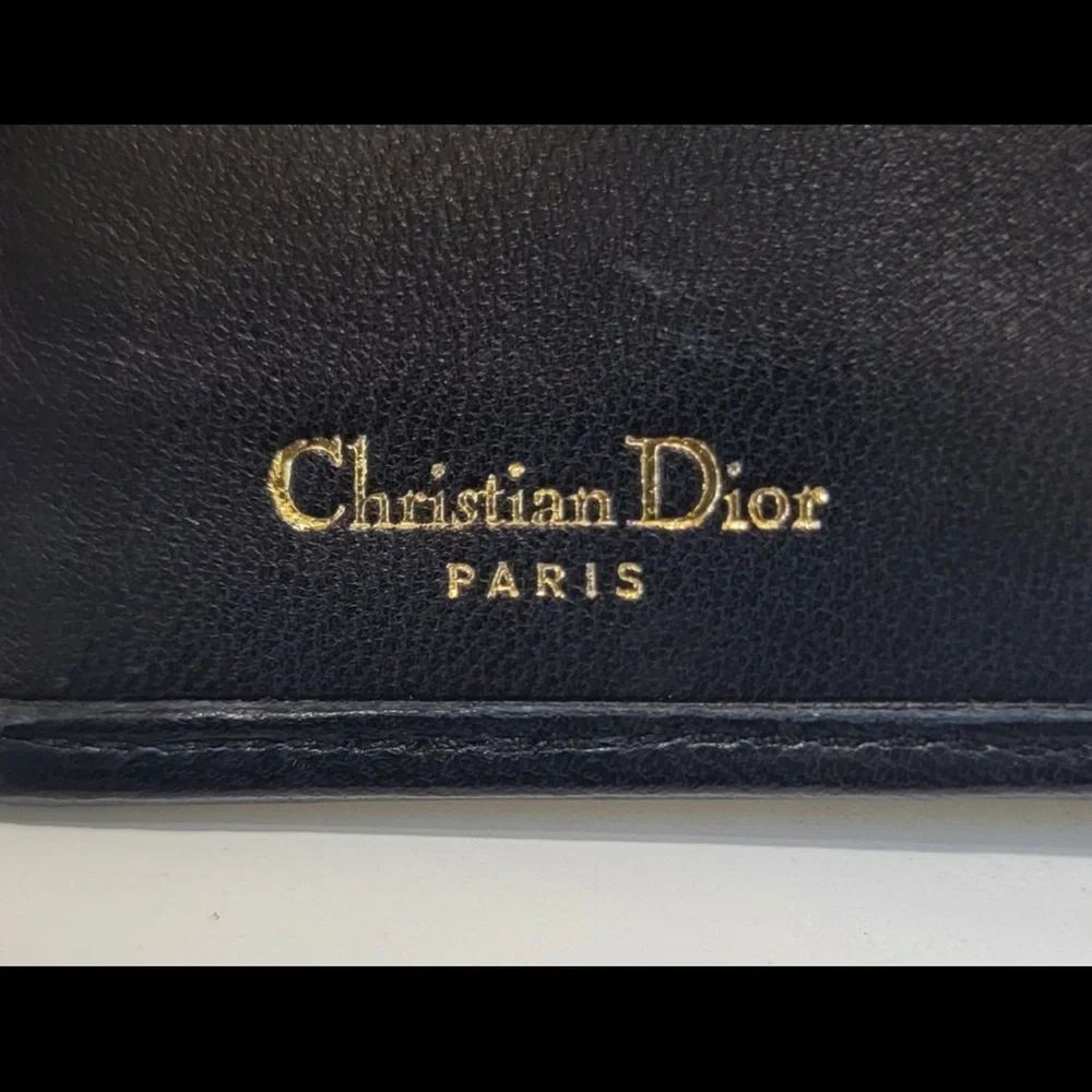 CHRISTIAN DIOR cannage long wallet